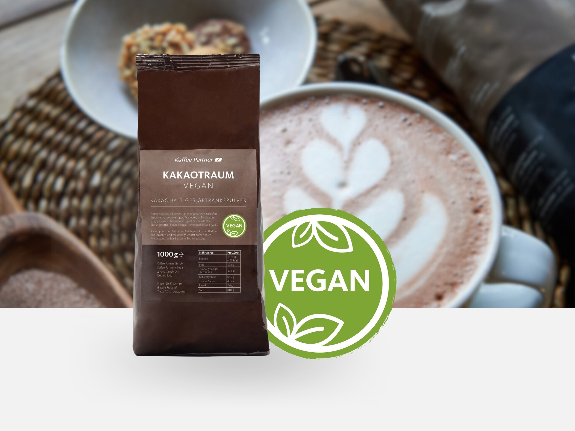 Kakaotraum Vegan von Kaffee Partner