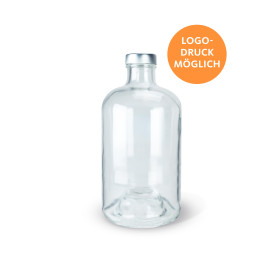Glasflasche Pure 0,7 Liter mit Deckel Glasflasche Pure 0,7 Liter mit Deckel