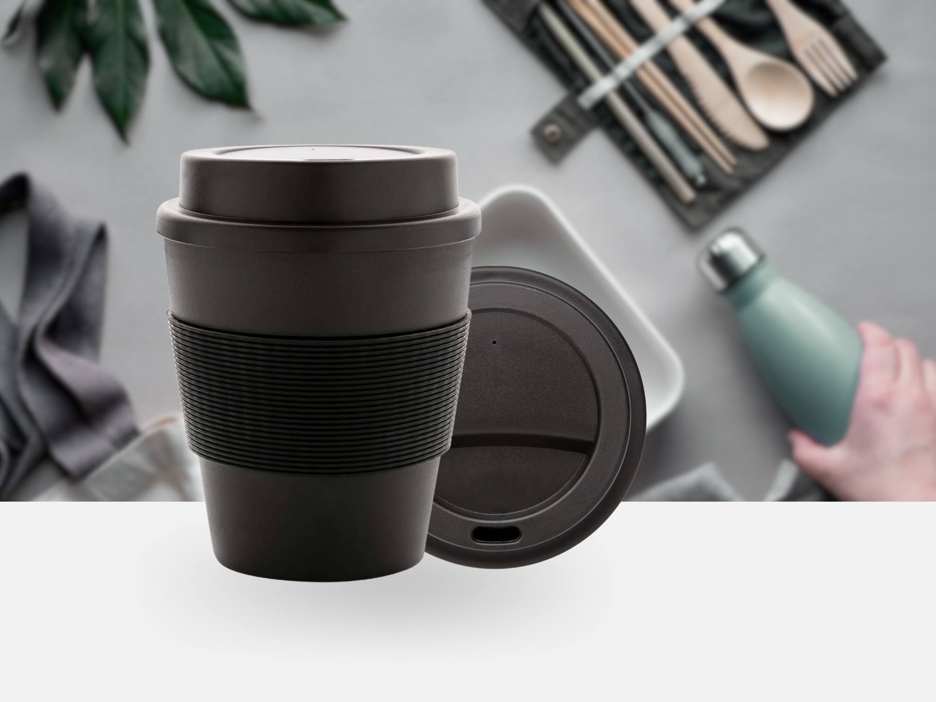 Mehrweg Kaffeebecher für To-Go Genuss.